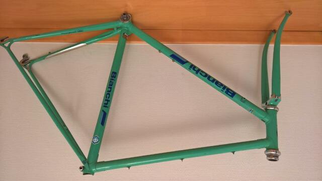 vintage steel race bike bicycle frame frameset Bianchi Specialissima